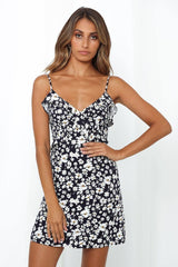 Dancing On A Wire Dress Navy