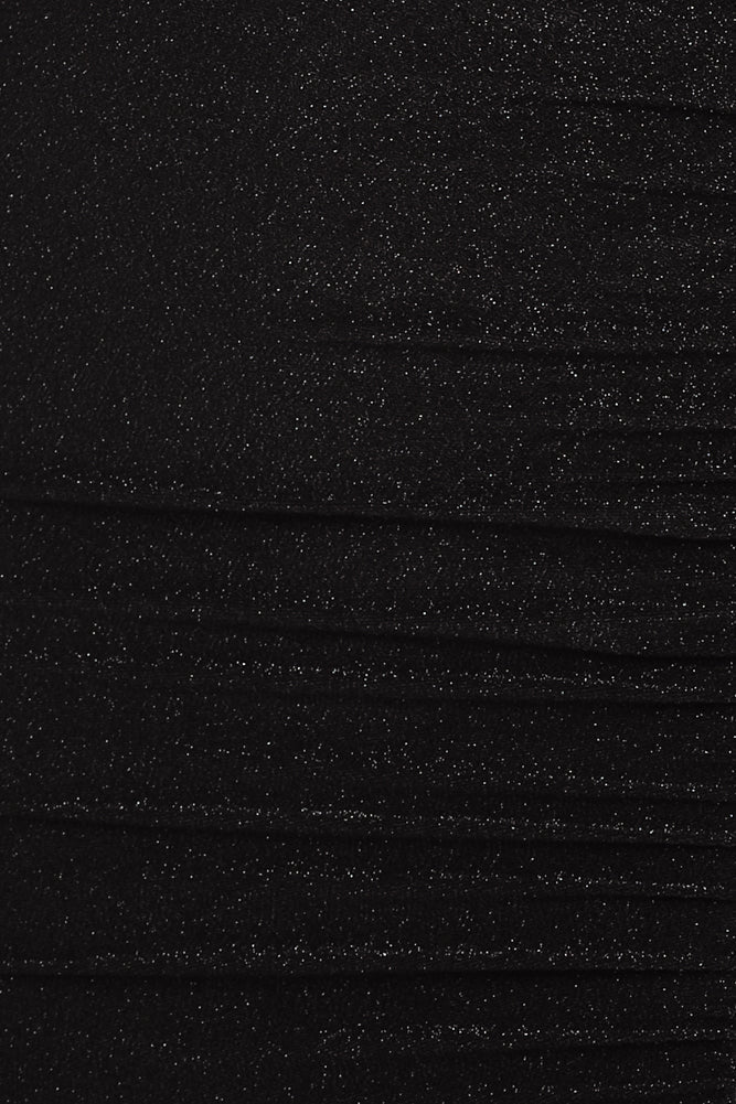 Out After Dark Maxi Dress Metallic Black