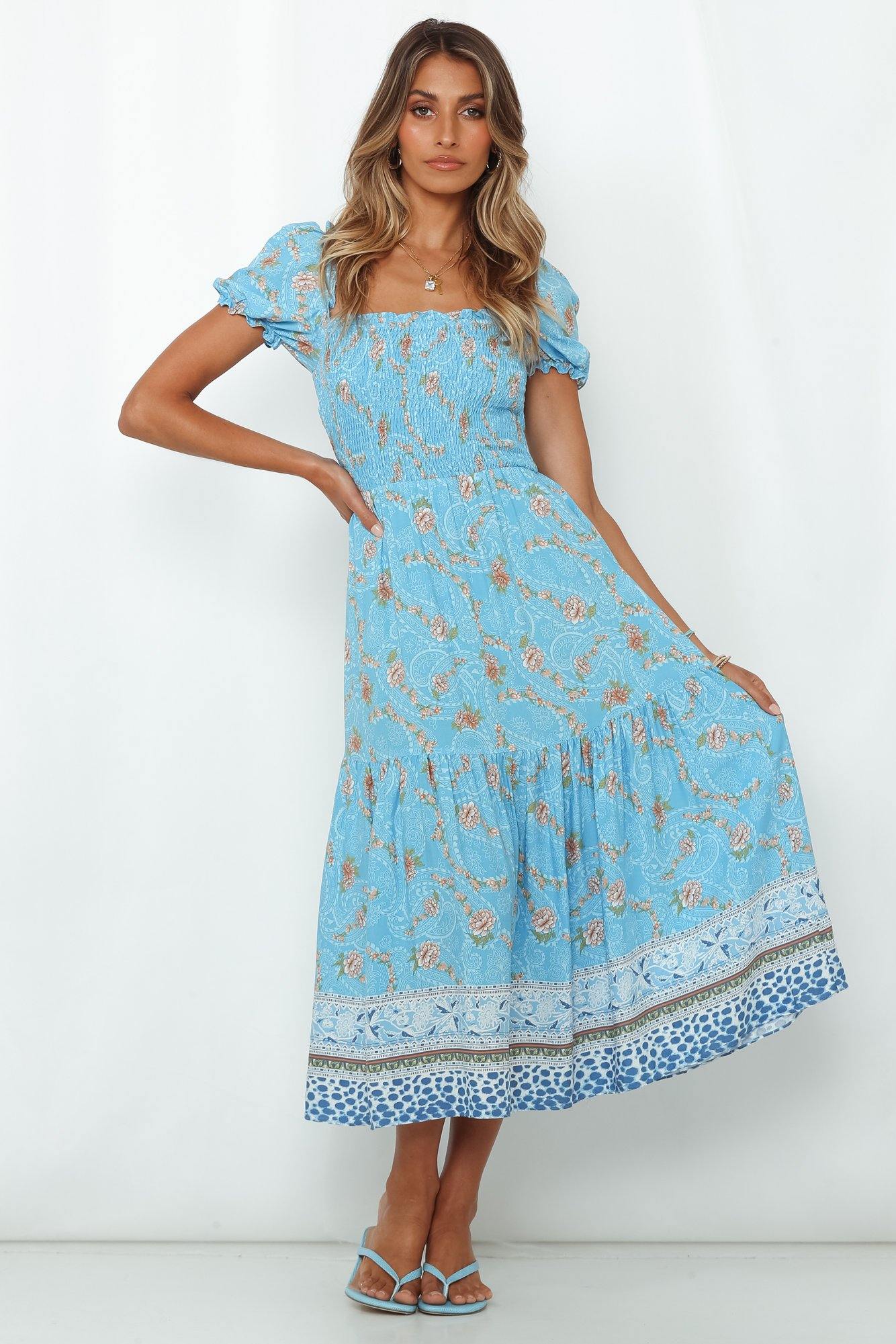 Days Like These Midi Dress Blue