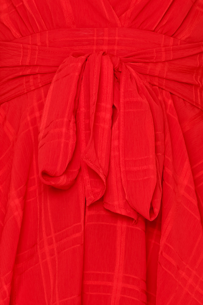 Must Be Lonely Now Romper Red