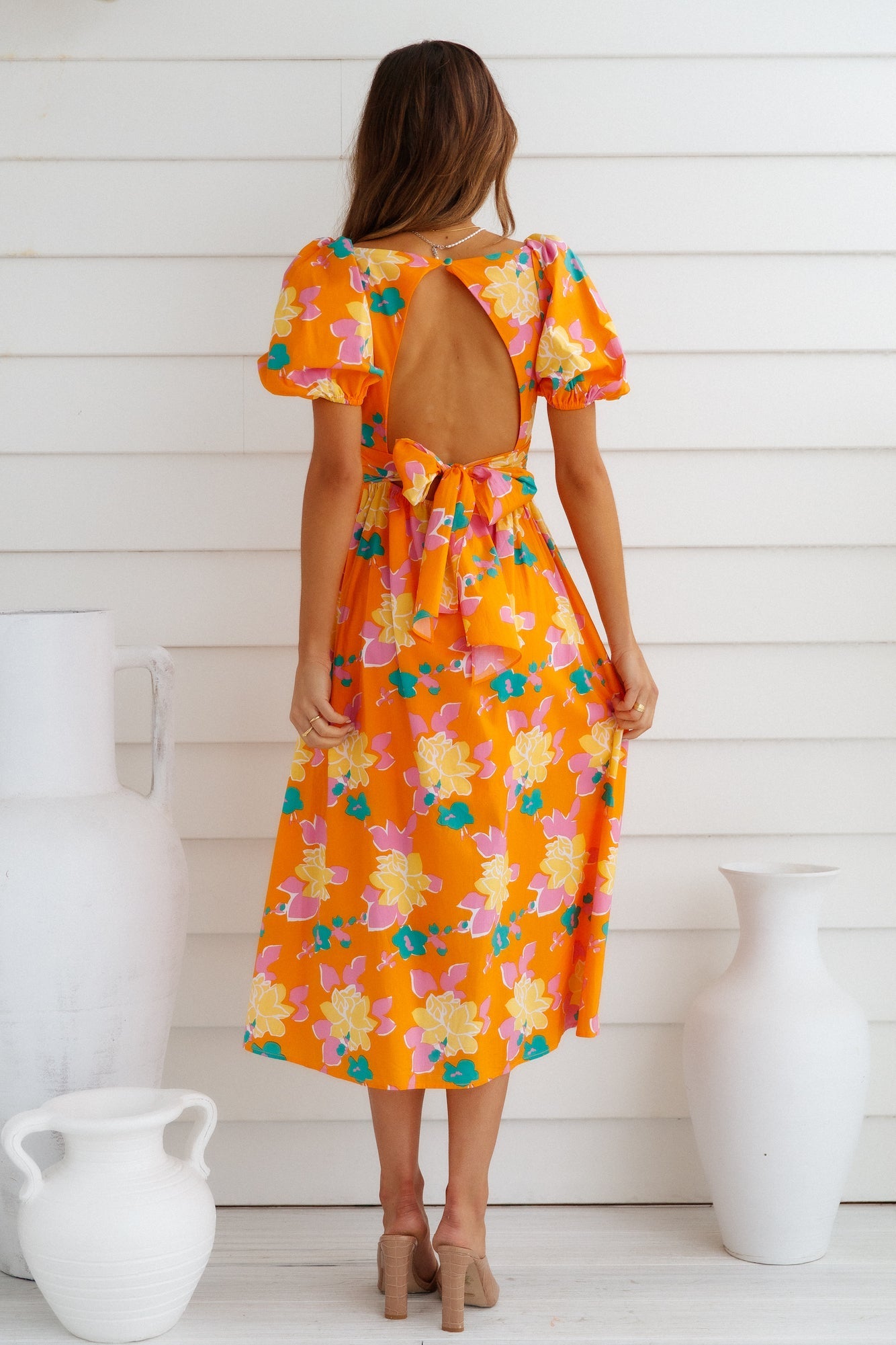 Neon Gardens Midi Dress