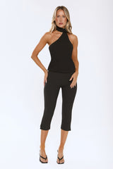 Enter In Style Crop Top Black