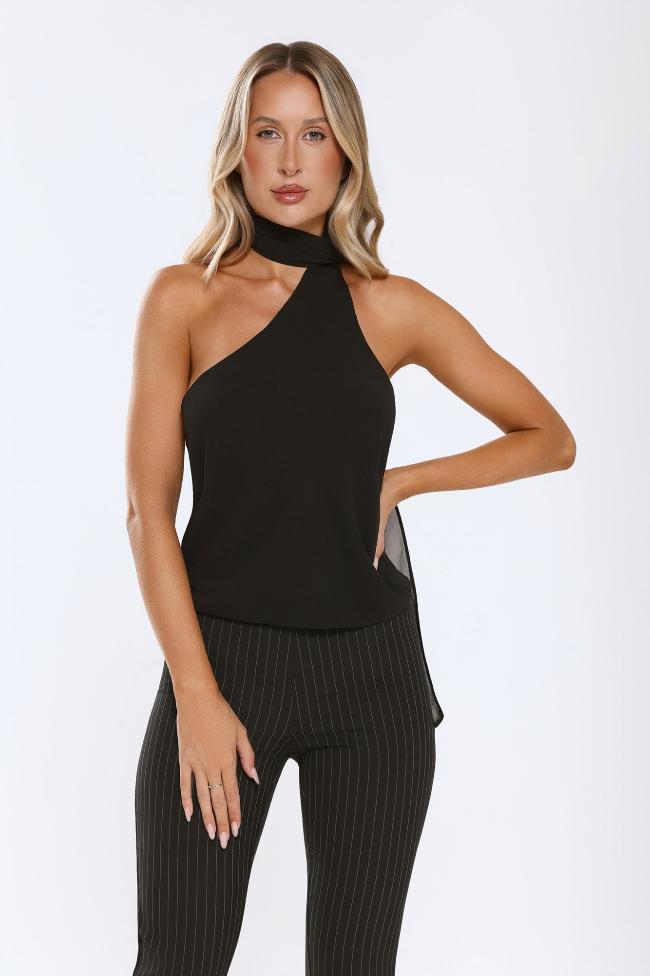 Enter In Style Crop Top Black