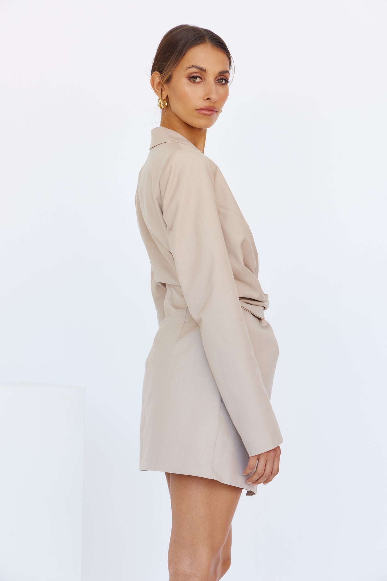 LIONESS VIP Only Mini Dress Beige