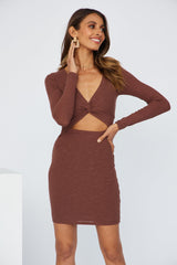 As If Its Your Last Dress Brown