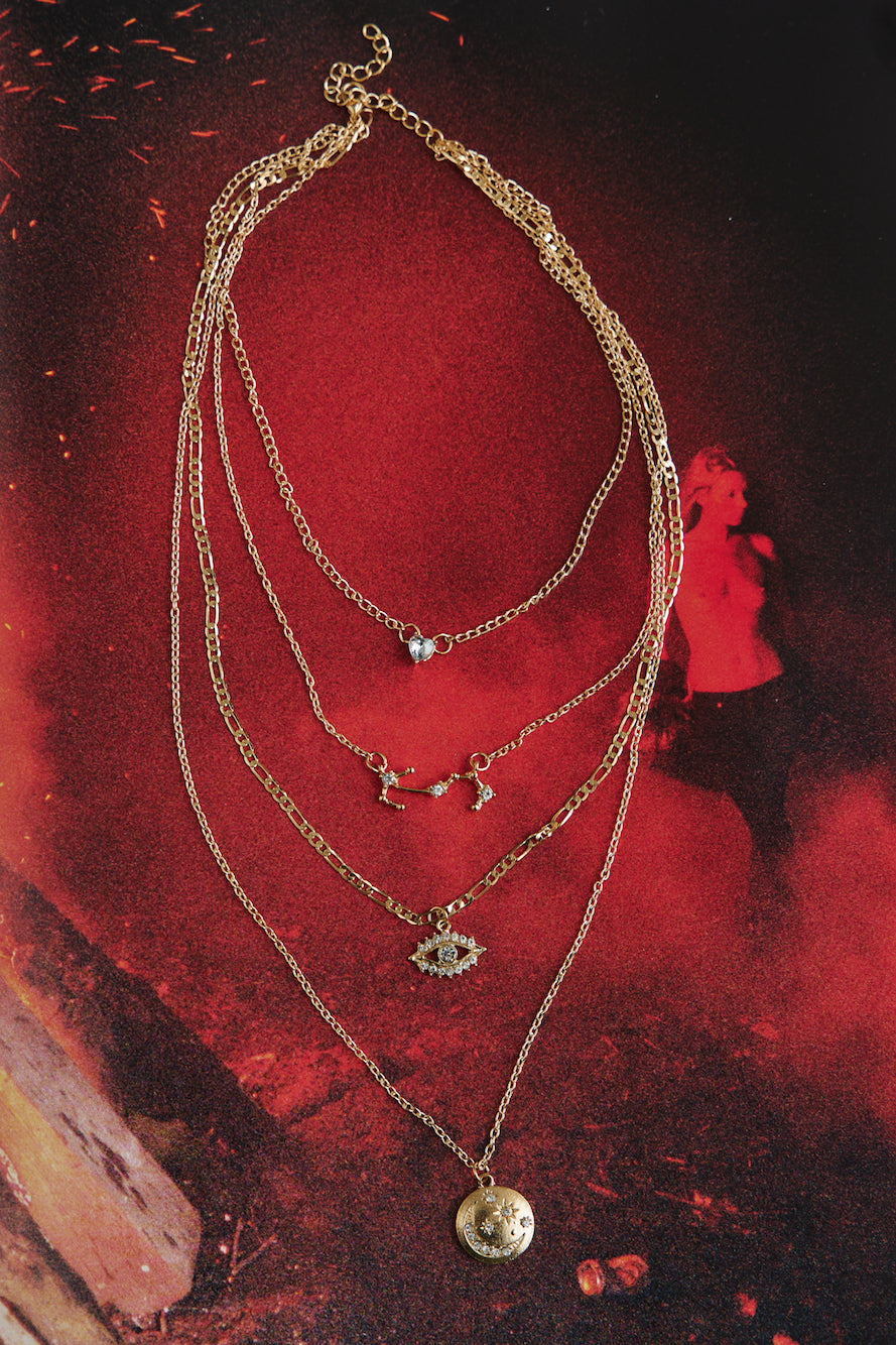 New Attraction Necklace Gold