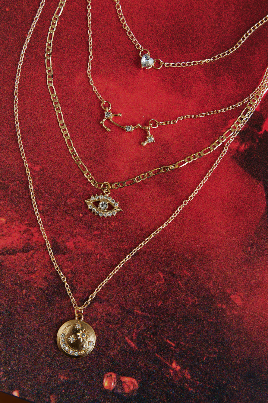 New Attraction Necklace Gold
