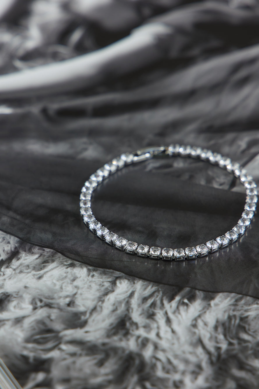 Cubic Zirconia Pearly Start Bracelet