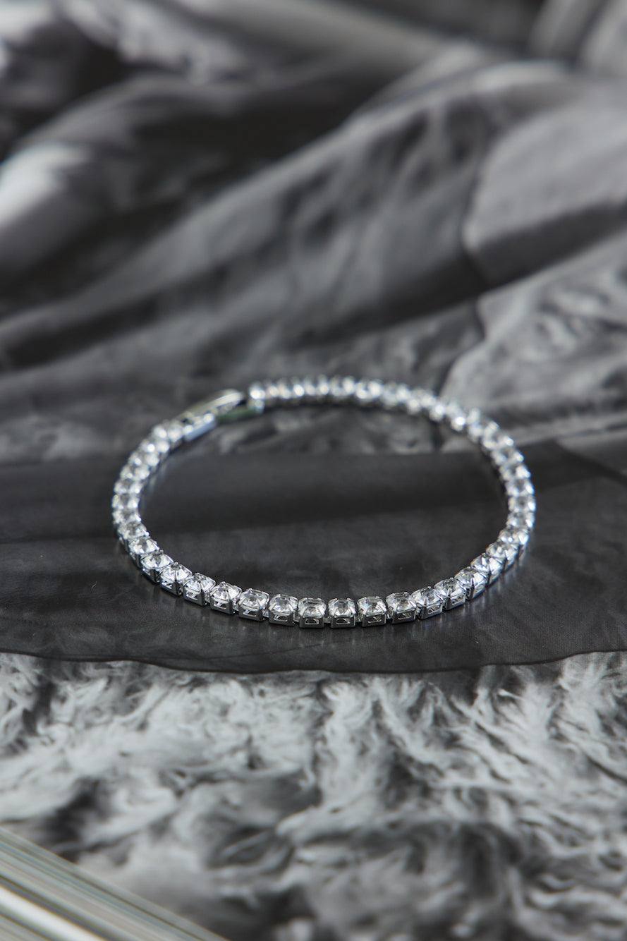 Cubic Zirconia Pearly Start Bracelet