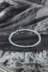 Cubic Zirconia Pearly Start Bracelet