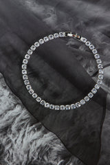 Cubic Zirconia Pearly Start Bracelet