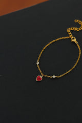 18K Gold Plated New Hearts Bracelet