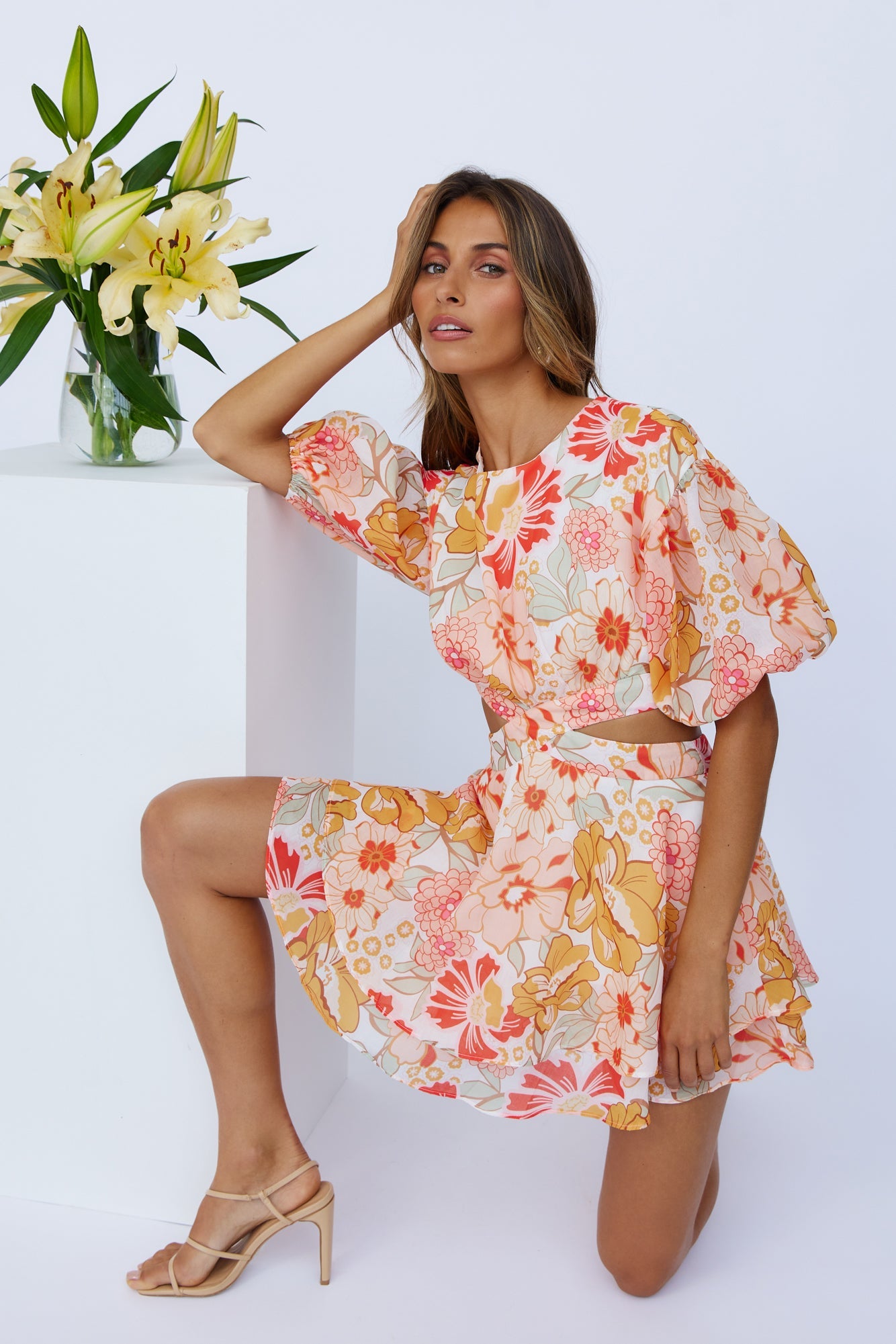 Lovely Limelight Dress Floral