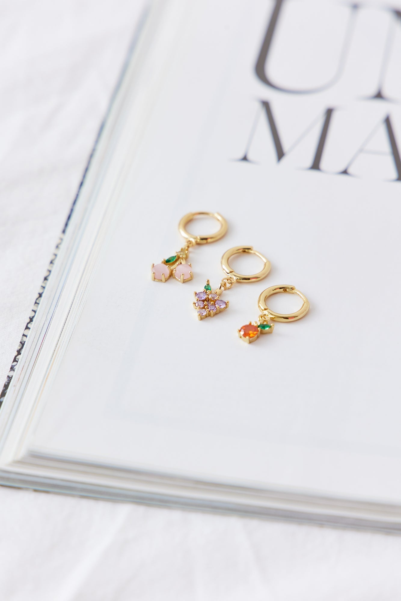 Crimson Earring Gold