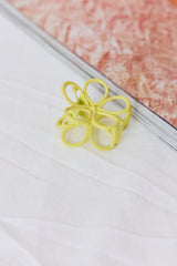 New Blossoms Hair Claw Yellow