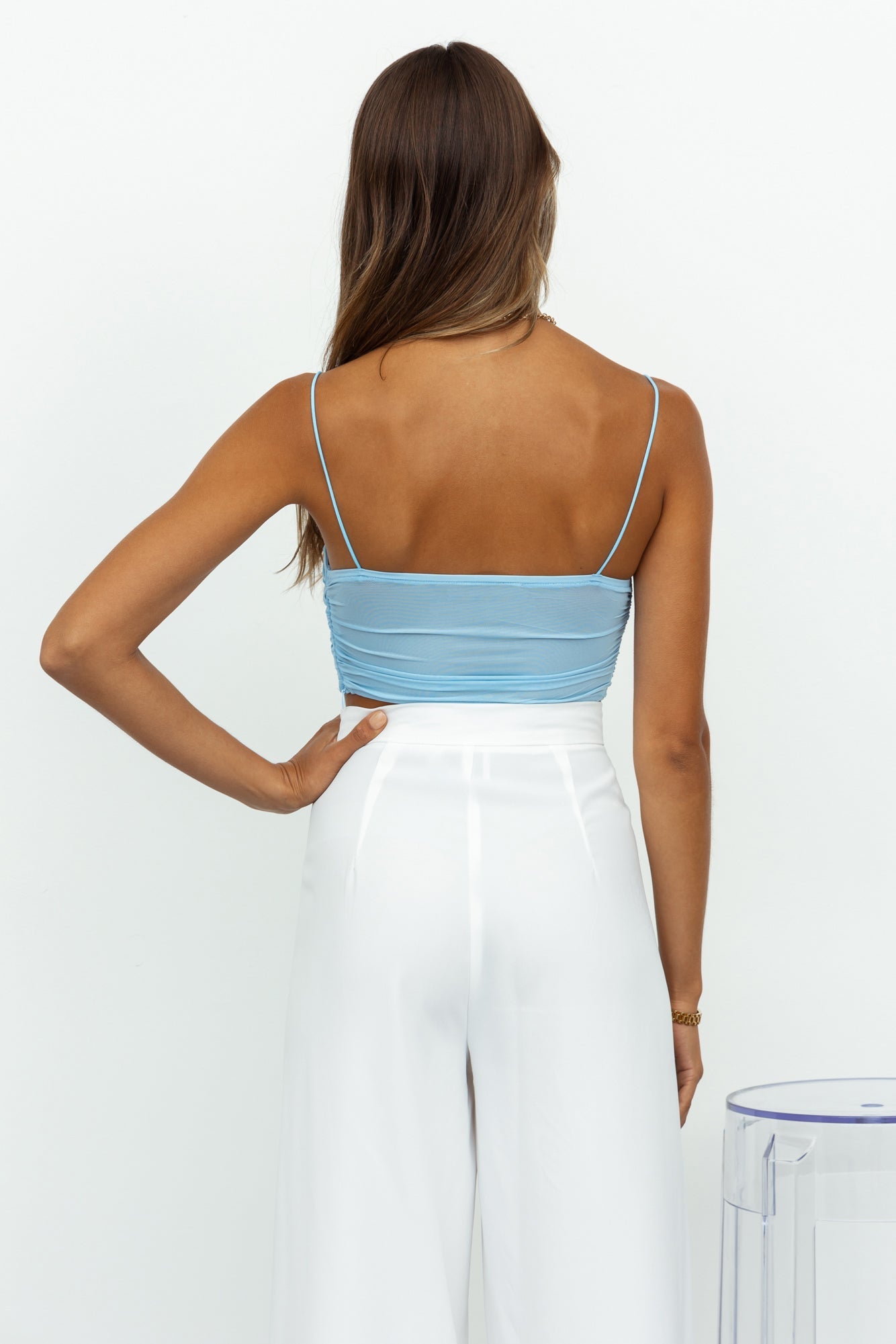 My Scene Crop Blue