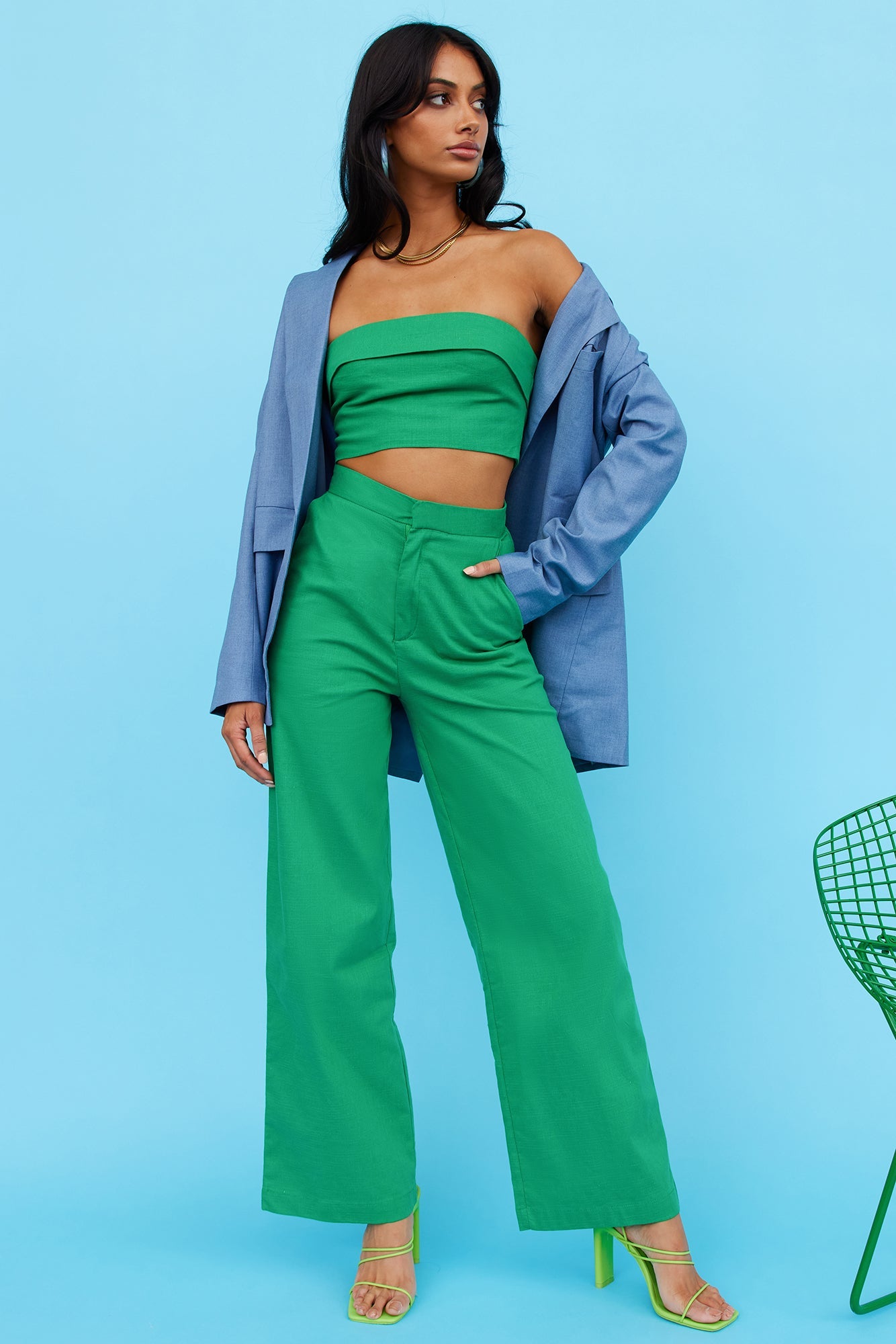 LIONESS Welcome To The Jungle Blazer Blue