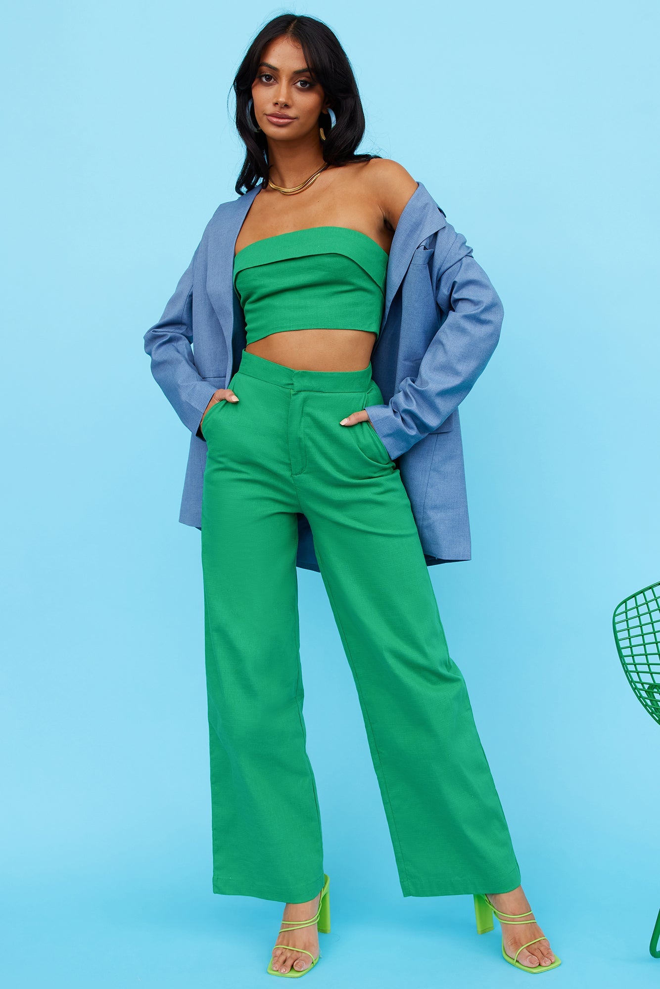 LIONESS Welcome To The Jungle Blazer Blue