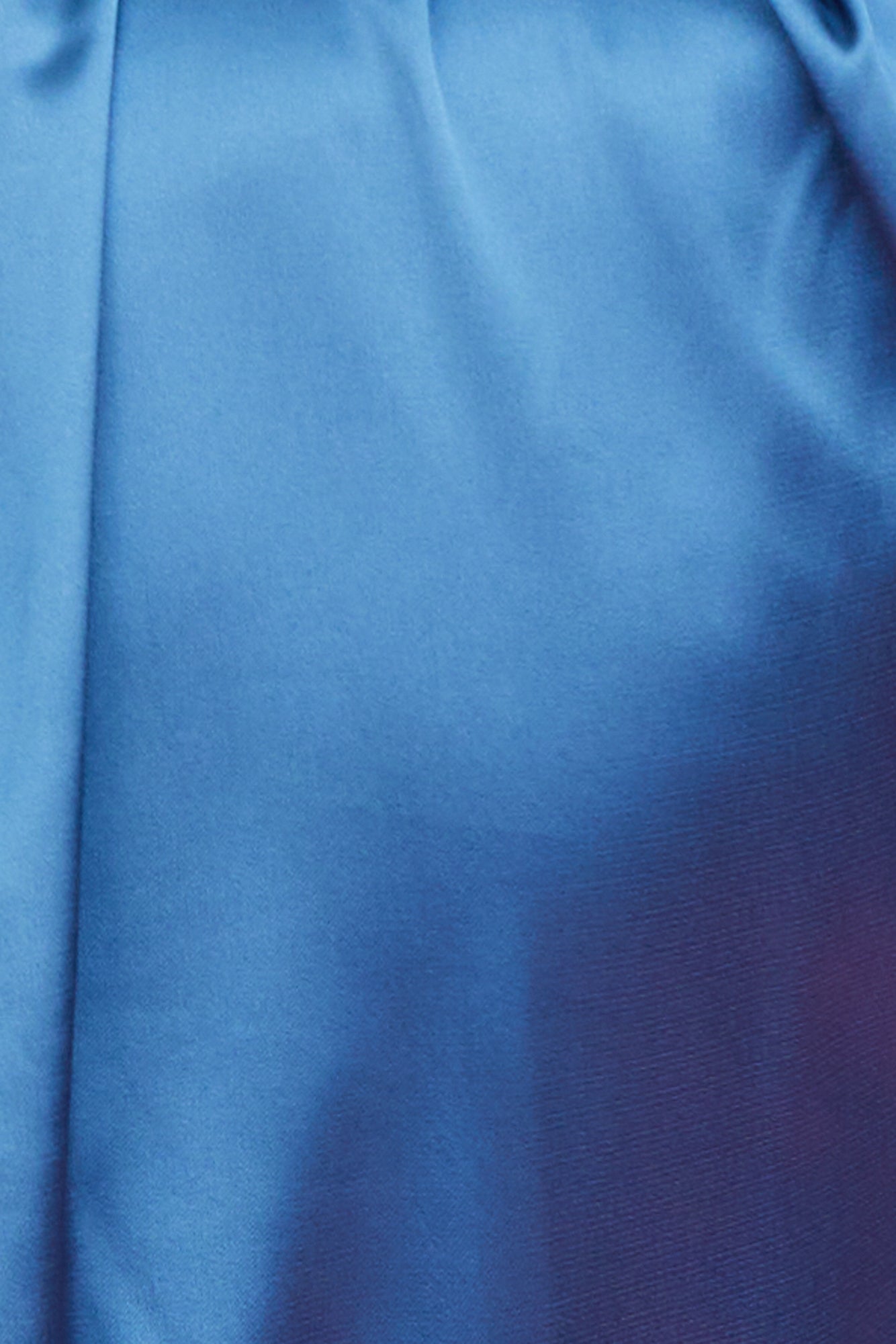 Love Deborah Satin Crop Top Dark Blue