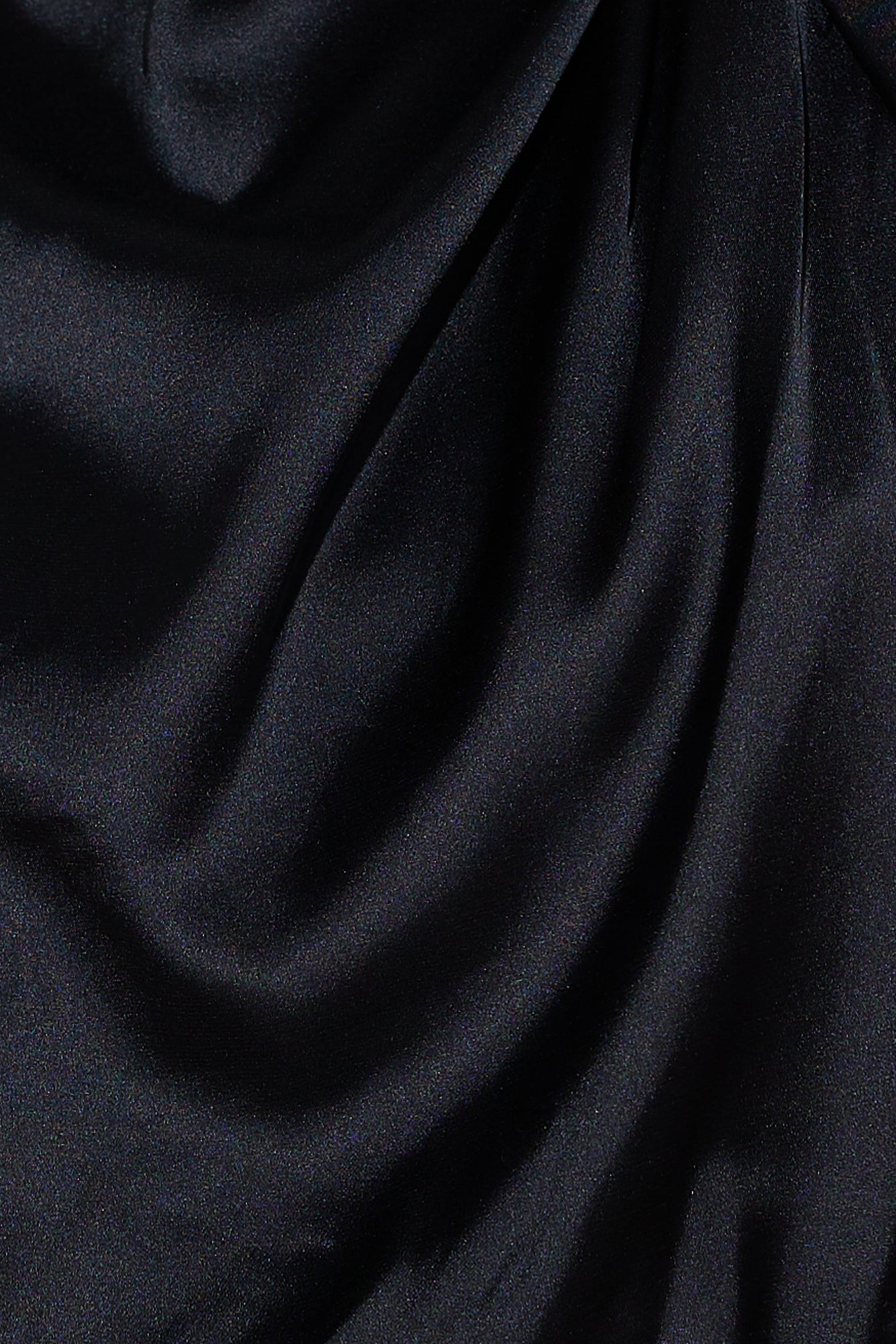 Love Deborah Satin Crop Top Black