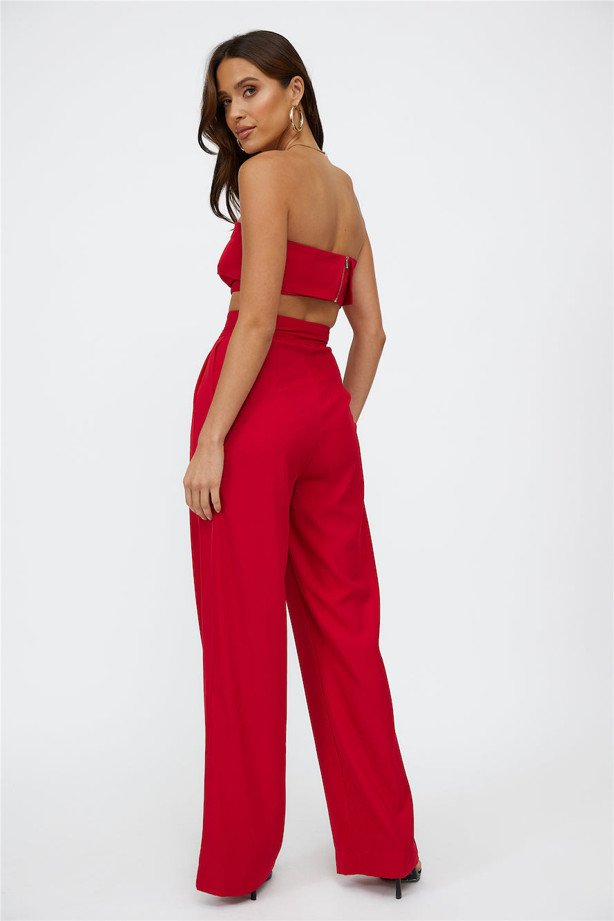 Blind Love Crop Red