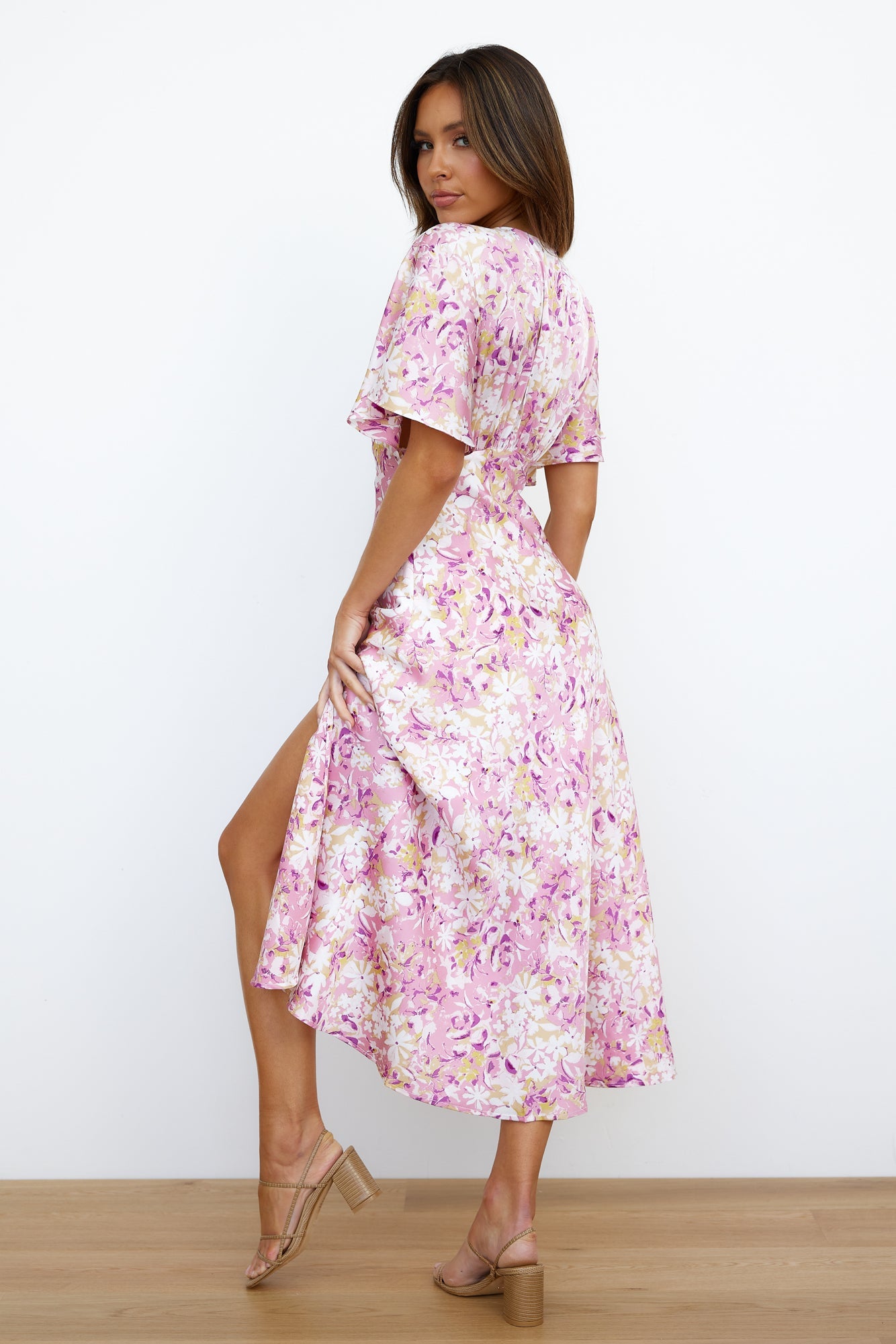 Much Better Midi Dress Pink