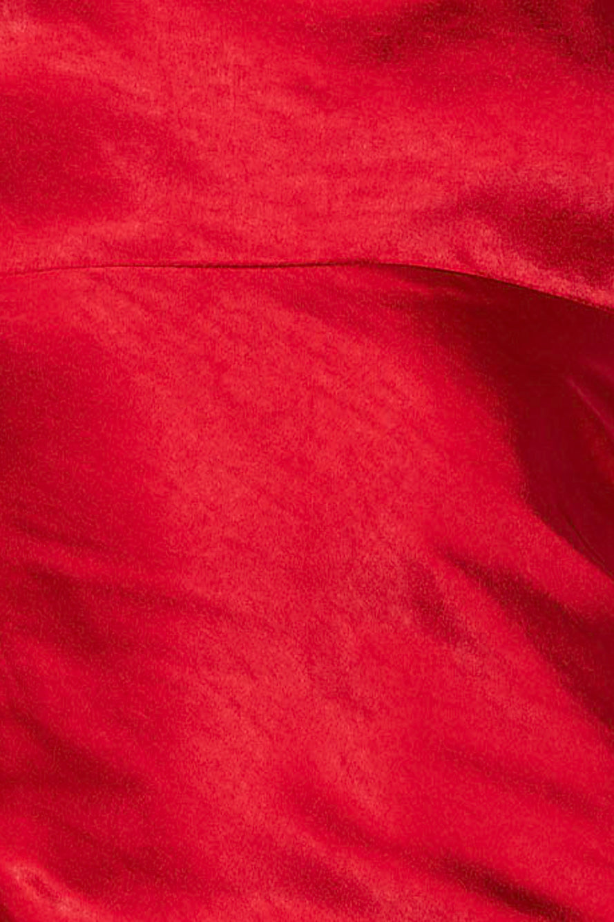 No Advice Midi Dress Red
