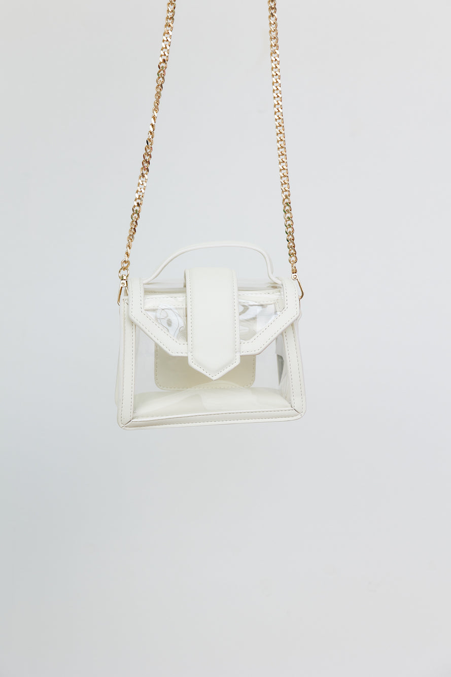 BILLINI Ari Cross Body Bag Clear White