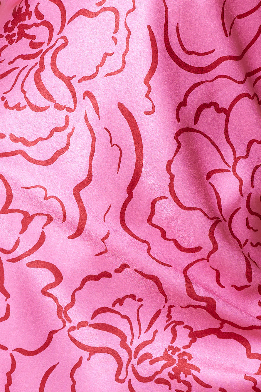 Icy Cold Satin Dress PIink