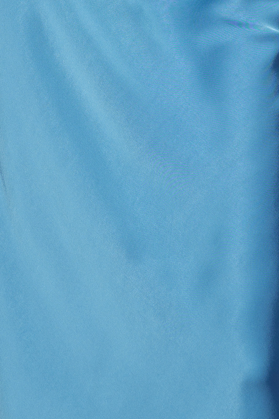 Envious Lies Satin Midi Dress Blue
