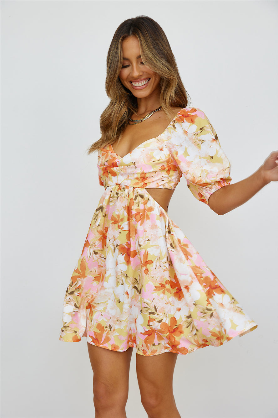 On The Beat Dress Orange