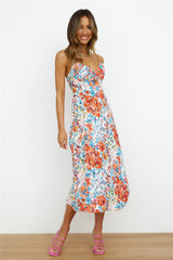 Brunch Run Midi Dress Orange