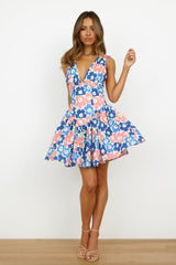 Friendly Vibe Mini Dress Blue