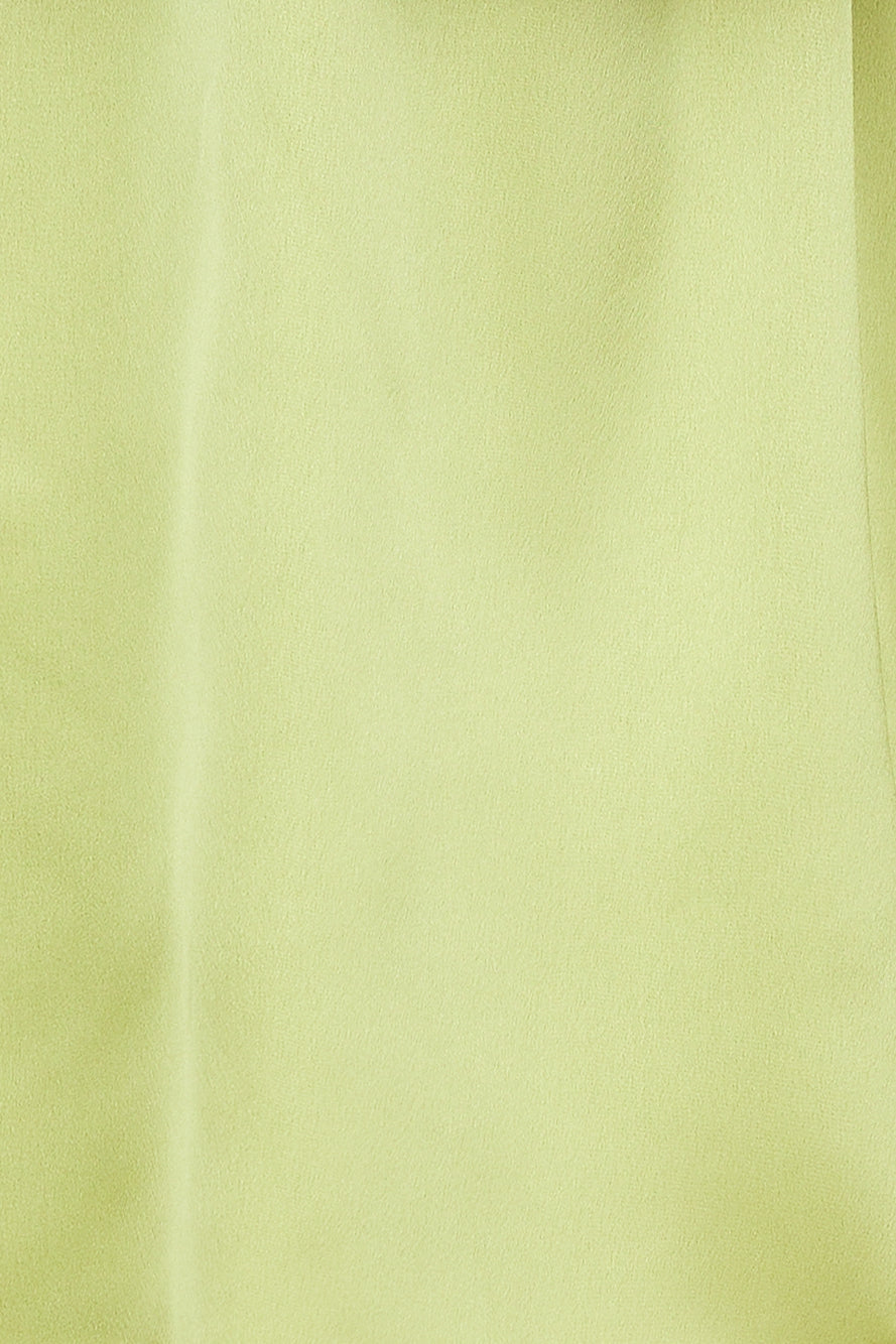 Done With You Satin Dress Lime