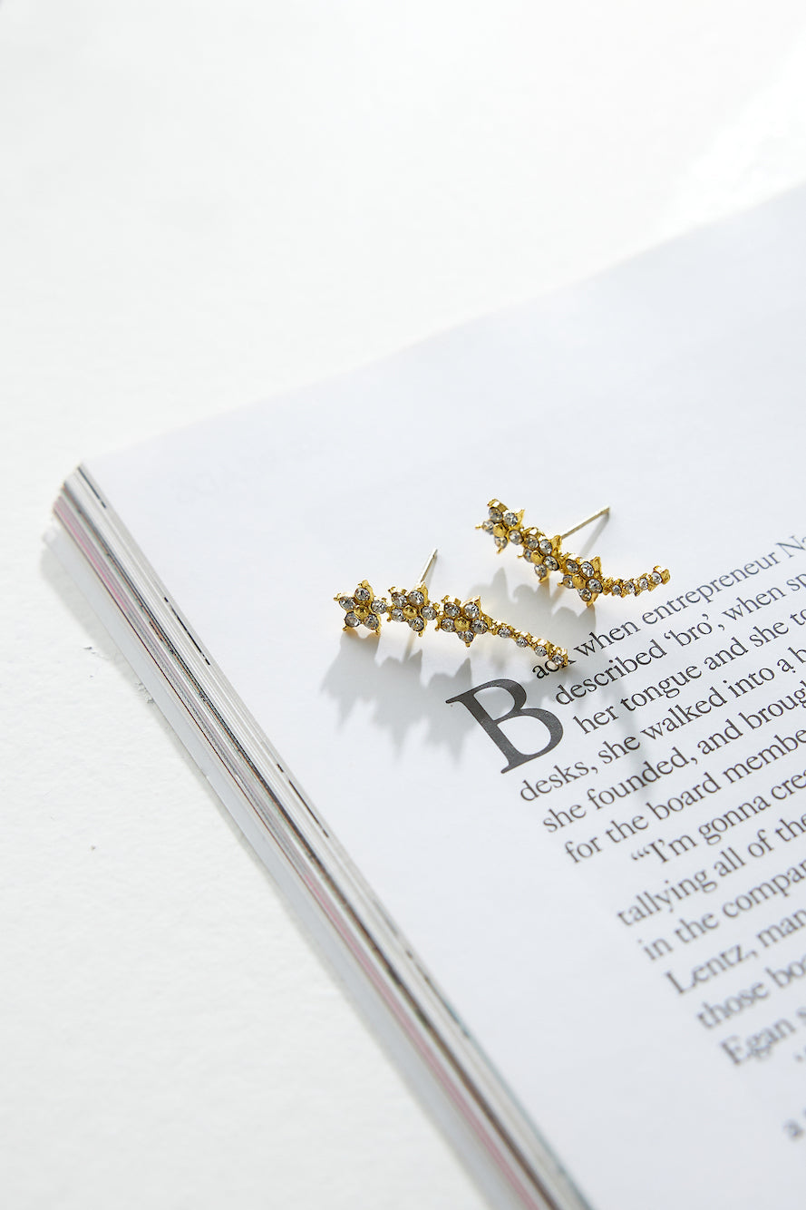 Flowery Days Earrings Gold