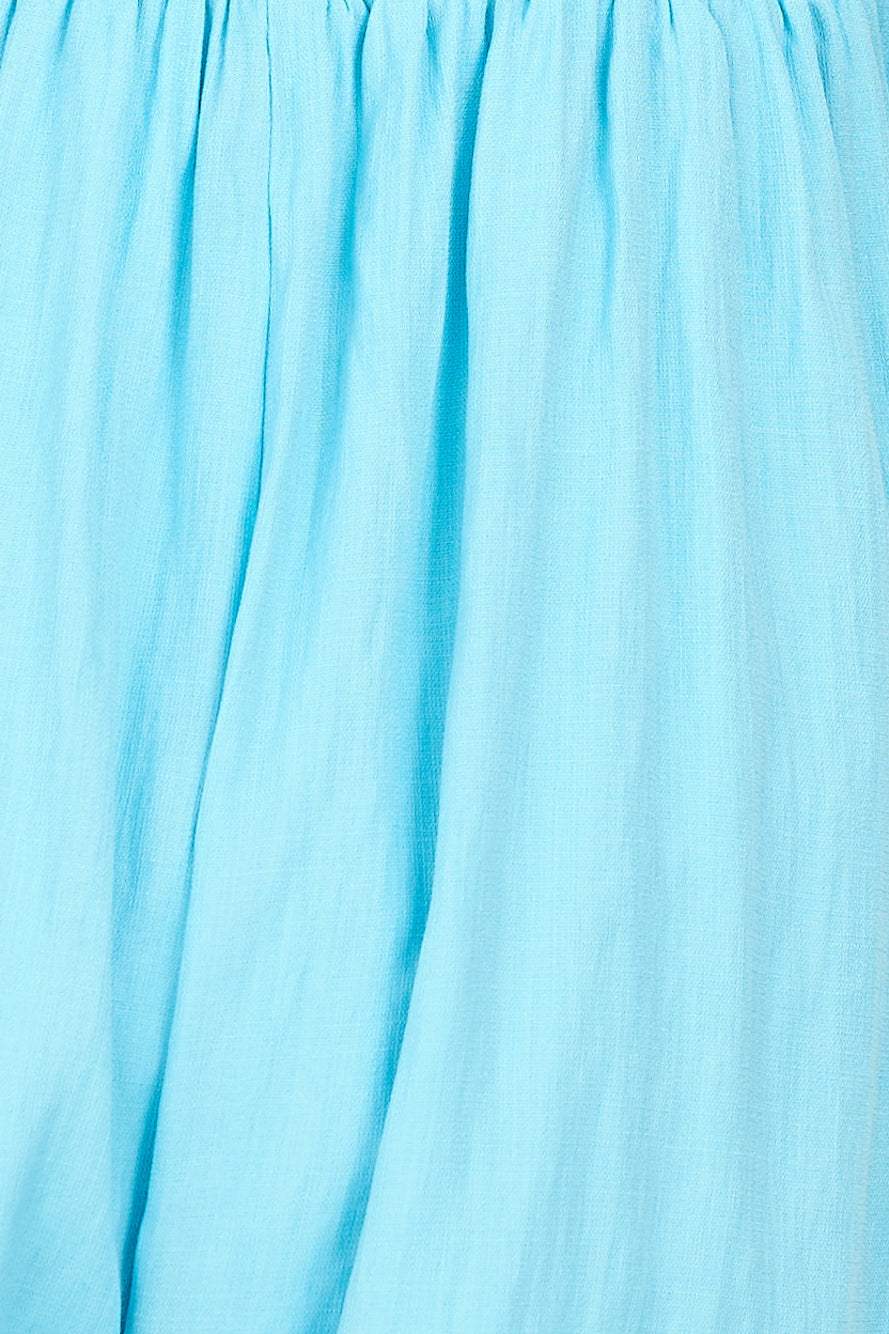 Caught Feelings Romper Blue