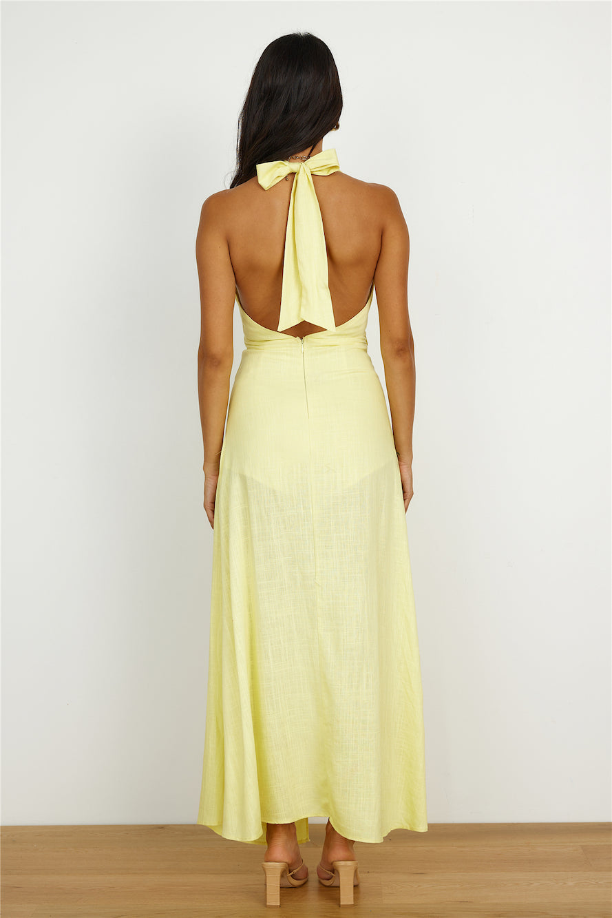 Floating Around Romper Yellow
