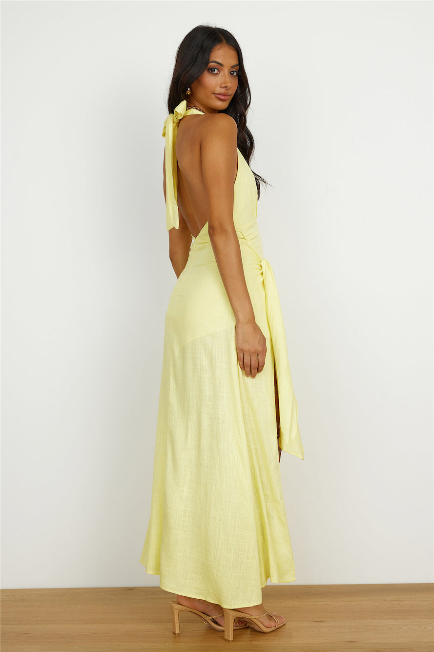 Floating Around Romper Yellow