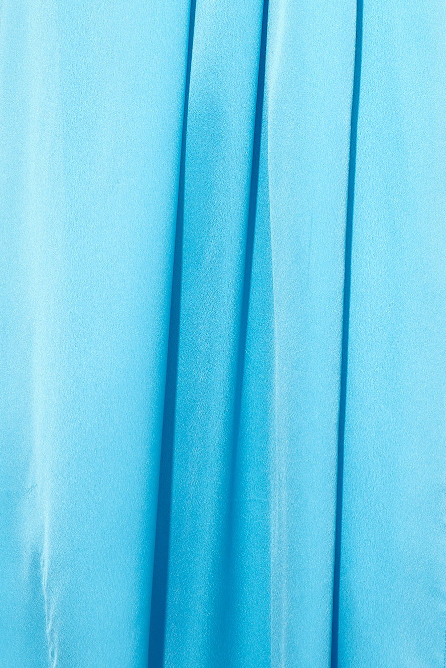 Early Mornings Satin Maxi Dress Blue