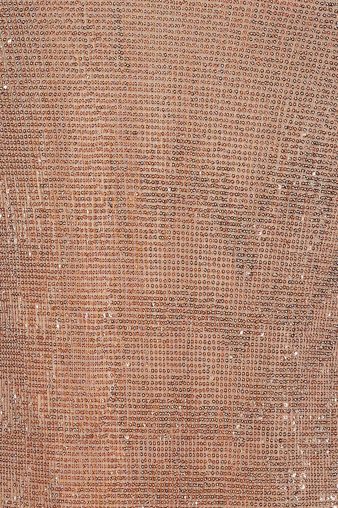 Dreamy Shine Sequin Maxi Dress Rose Gold