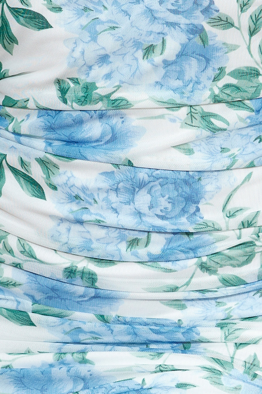 Beachside Love Midi Dress Blue