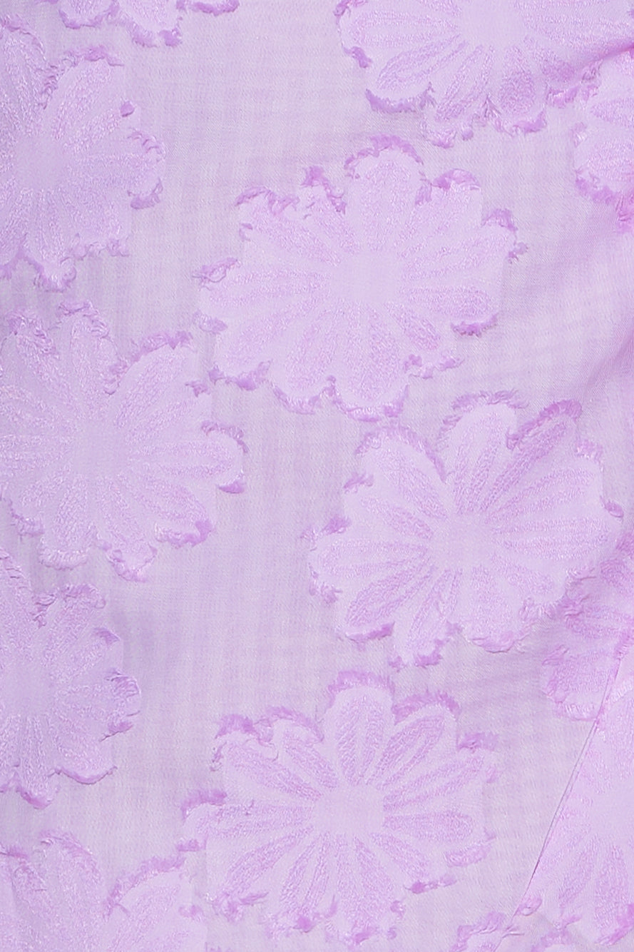 Flower Petals Mini Dress Purple