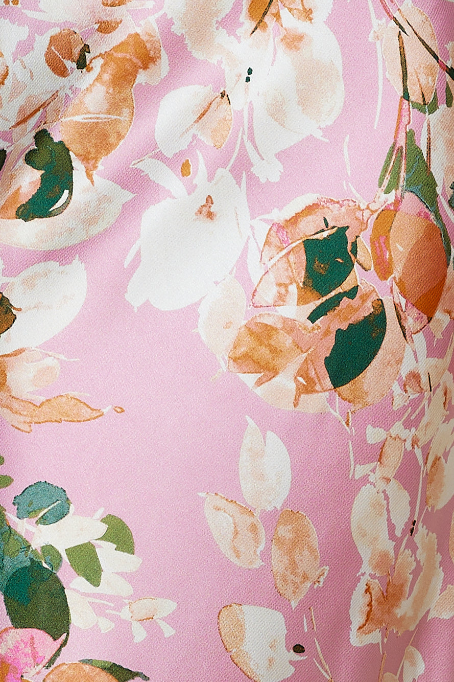 All Lies Midi Dress Pink