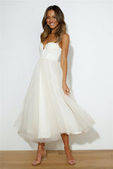 Fairytale World Midi Dress Cream