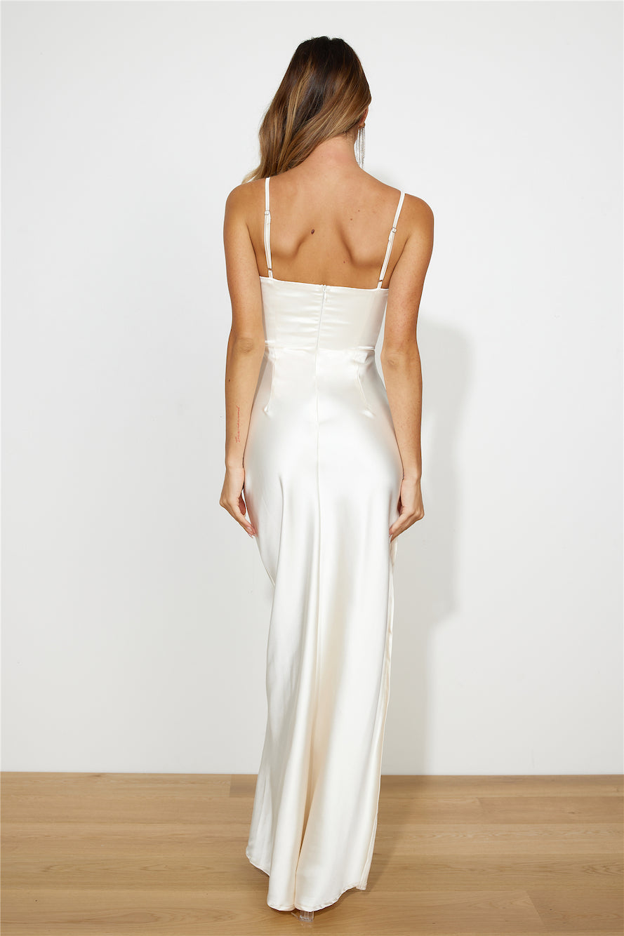 Exquisite Nature Maxi Dress Champagne