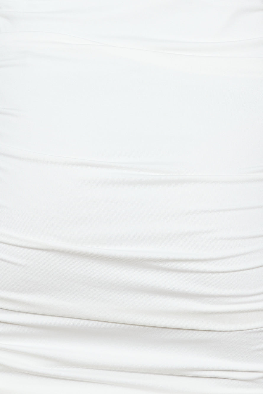 Party Fit Mini Dress White
