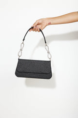 BILLINI Isla Shoulder Bag Black Glitter