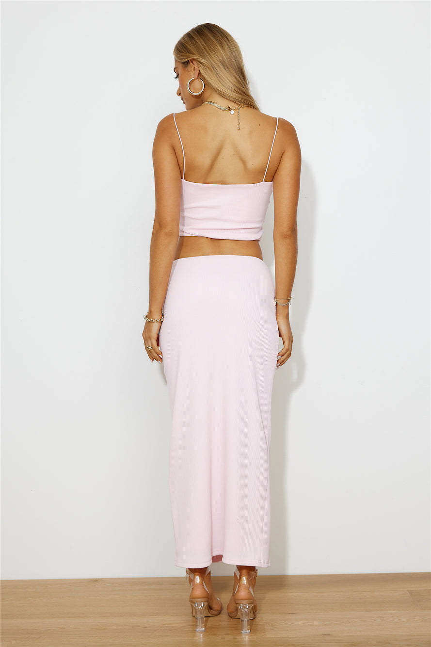 Effortless Cool Girl Crop Top Pink