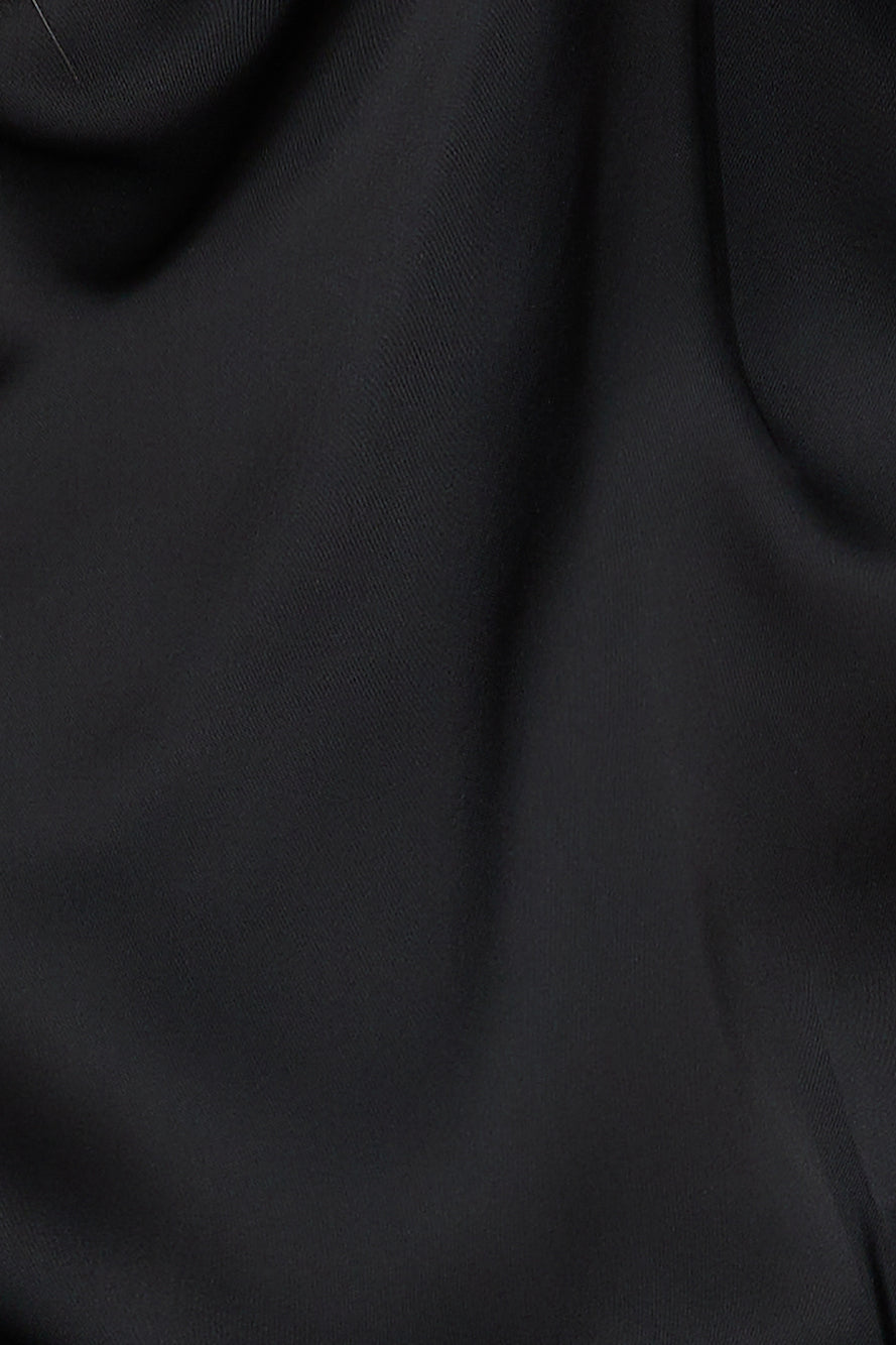 Going On Dates Satin Romper Black