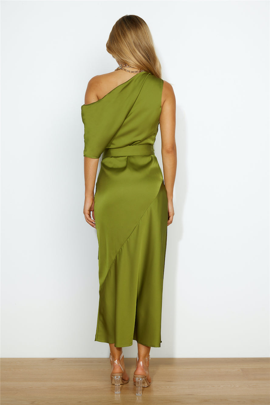 Party To Attend Midi Dress Green